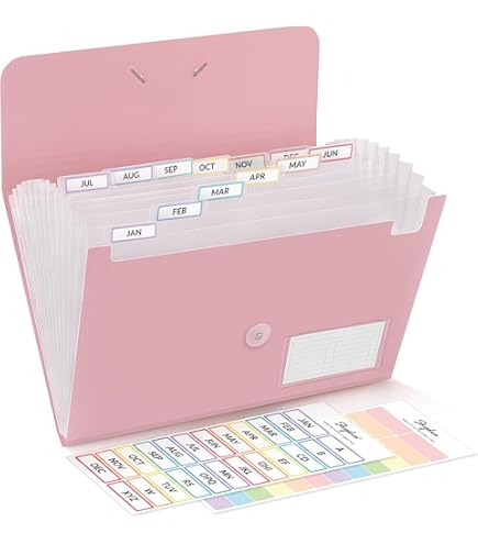 Amazon.com: Pink Accordion Folder